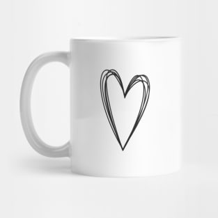 Heart Scribble Doodle drawing love Mug